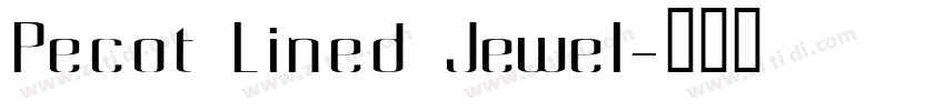Pecot Lined Jewel字体转换